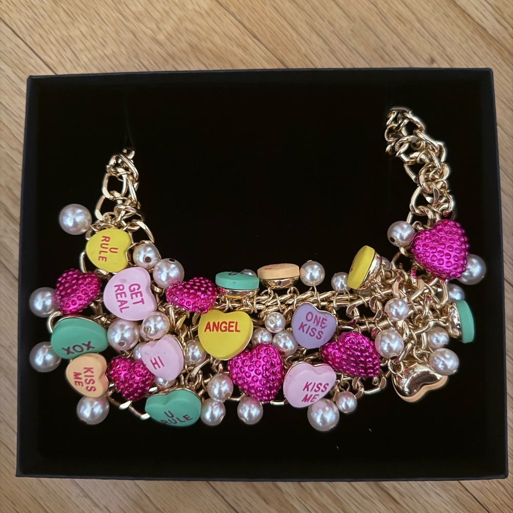 Colorful Heart Charm Necklace